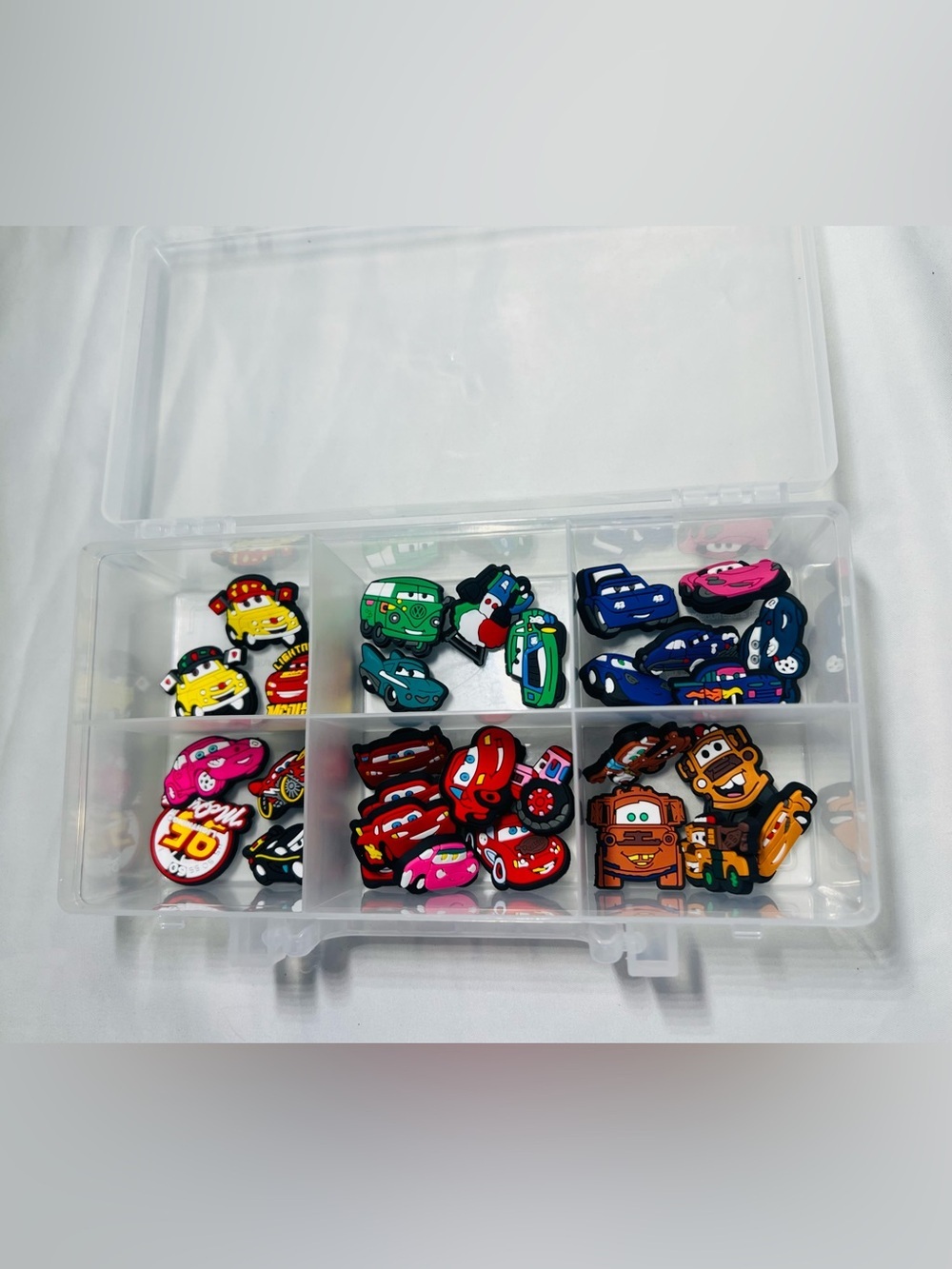 Large Lot of approximate 40 Cars Theme PVC Shoe Charms Compatible with Crocs